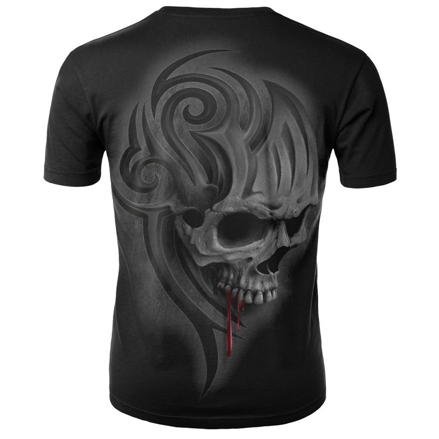 Men's Skull 3D Short Sleeve T Shirts - CTHOPER