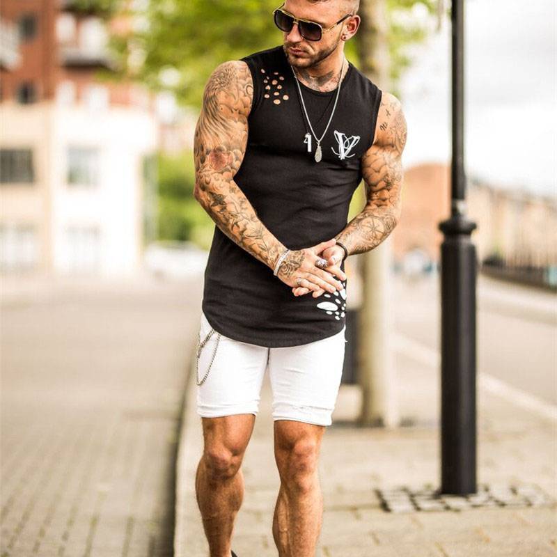 2019 New Men's Summer Sleeveless Running Tank Top - CTHOPER