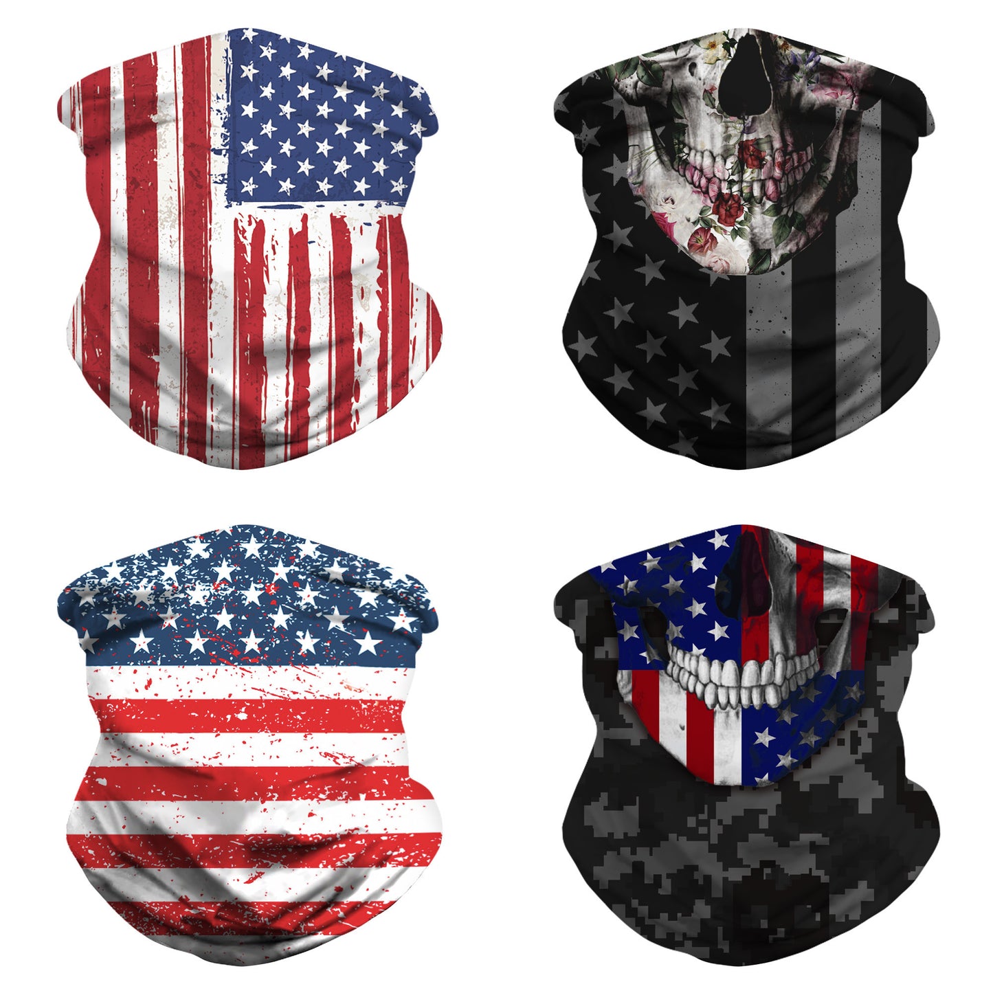 CTHOPER American Flag Gaiter/Cooling Neck Gaiter/Tube Headwear Bandana Running Cycling Motorcycle Face Mask - CTHOPER