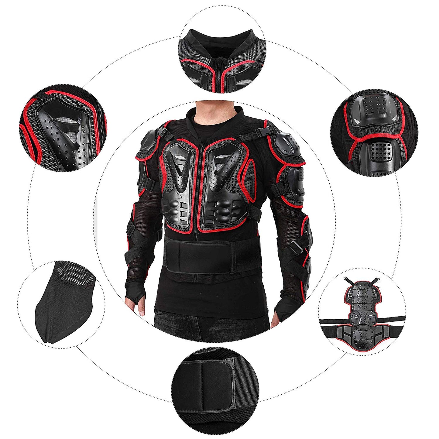Motorcycle Riding Armor Jacket Body Protective Gear - CTHOPER