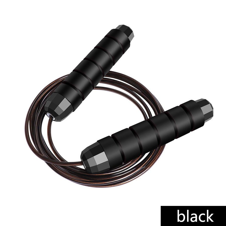 CTHOPER Rapid Speed Jump Rope Steel Wire Skipping Rope Exercise Adjustable Jumping Rope Fitness Workout Training Home Sport Equipment