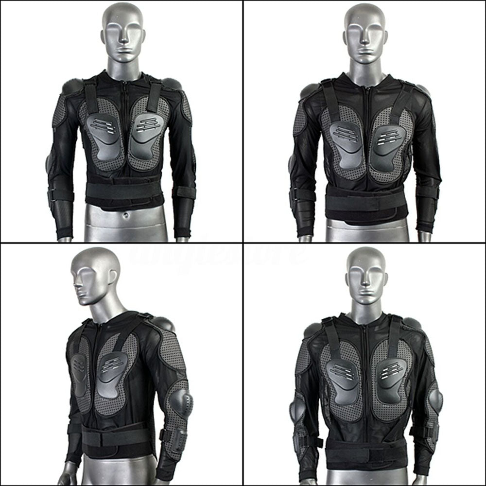 New Full Body Motorcycle Armor Motorcycle Protective Armor Motorcycle Riding Jacket Spine Shoulder Chest Protection Size S-3XL