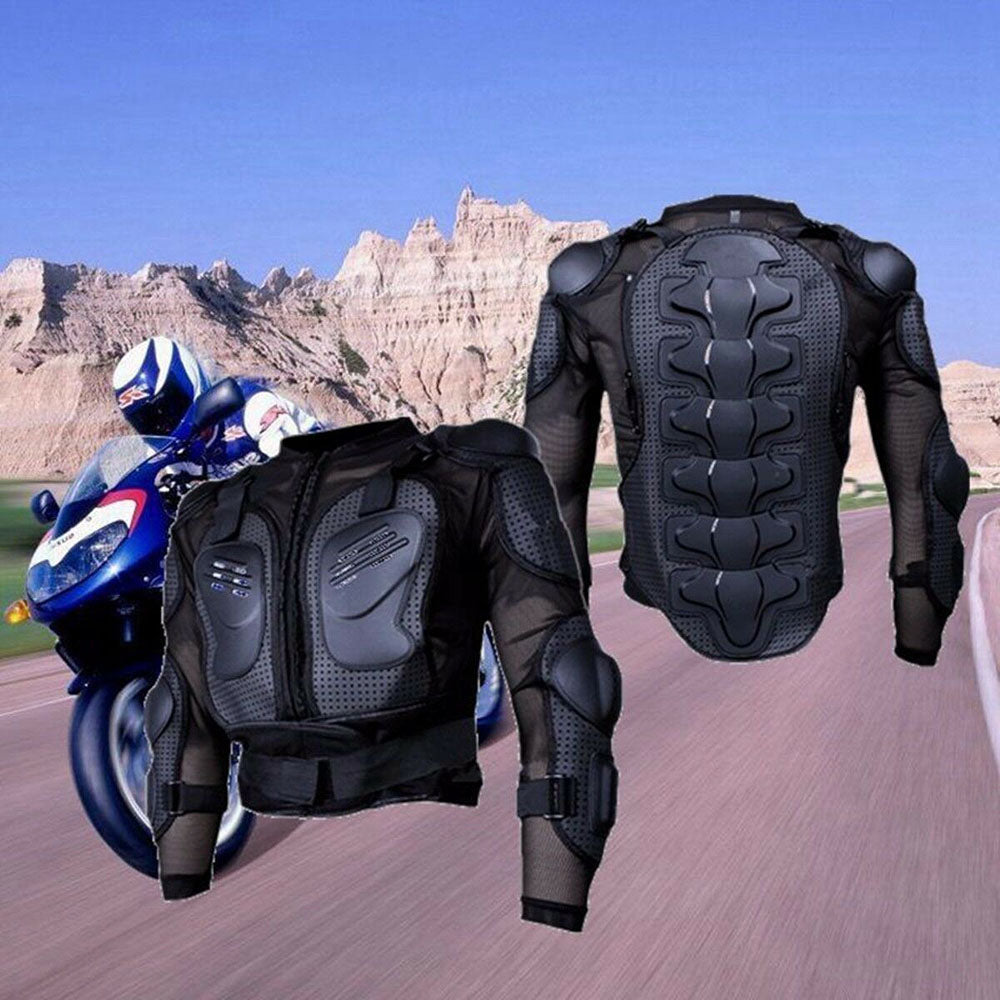 New Full Body Motorcycle Armor Motorcycle Protective Armor Motorcycle Riding Jacket Spine Shoulder Chest Protection Size S-3XL