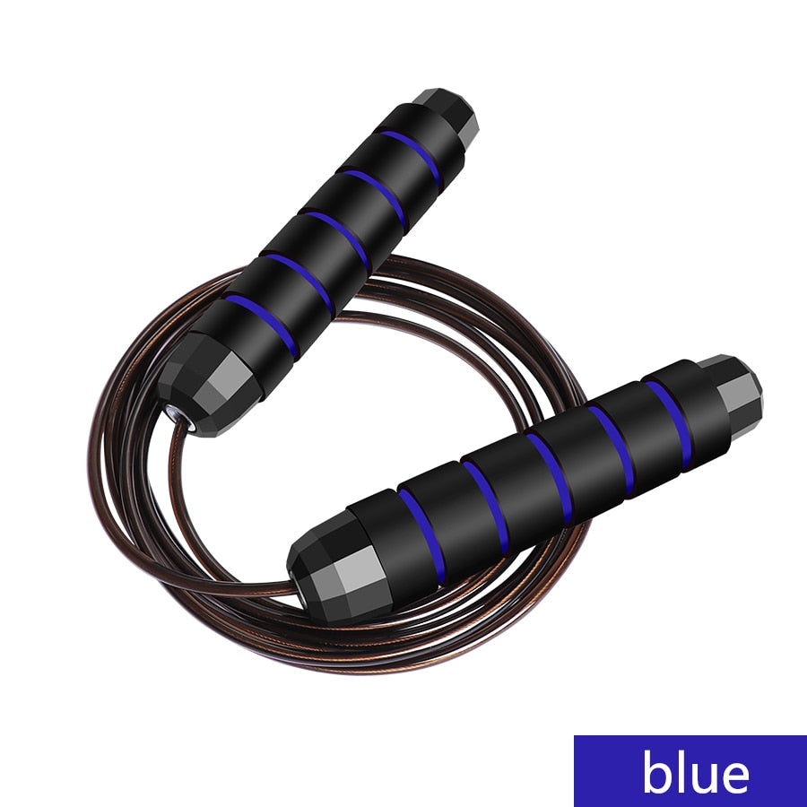 CTHOPER Rapid Speed Jump Rope Steel Wire Skipping Rope Exercise Adjustable Jumping Rope Fitness Workout Training Home Sport Equipment