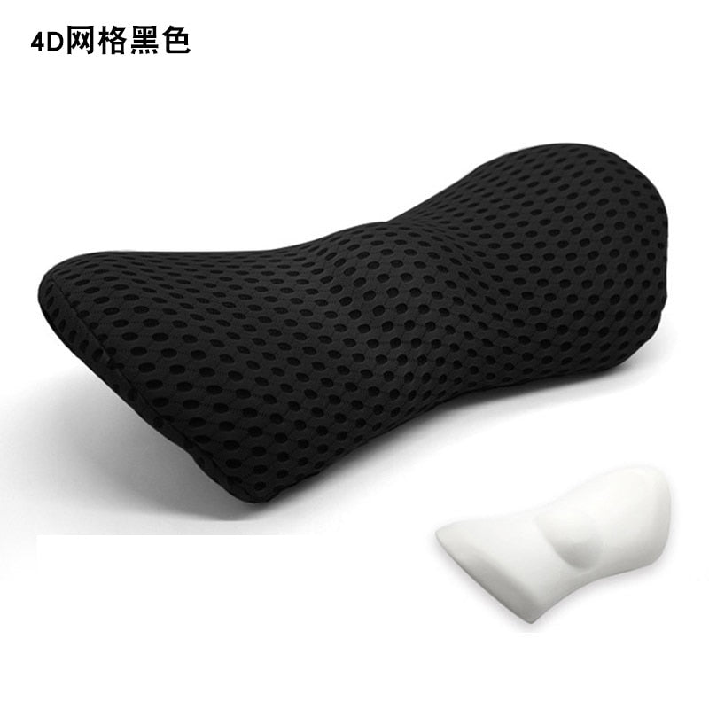 Breathable Memory Cotton Physiotherapy Lumbar Pillow Waist For Car Seat Back Pain Support Cushion Bed Sofa Office Sleep Pillows