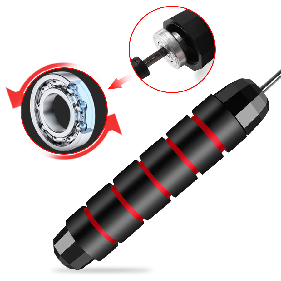 CTHOPER Rapid Speed Jump Rope Steel Wire Skipping Rope Exercise Adjustable Jumping Rope Fitness Workout Training Home Sport Equipment