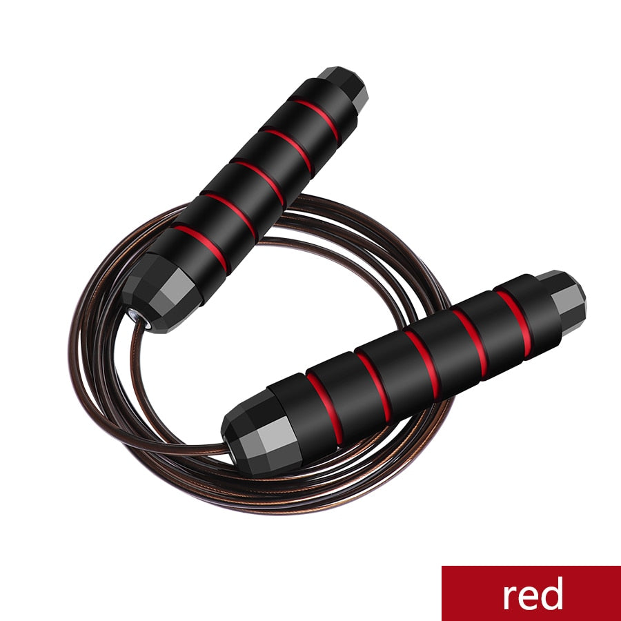 CTHOPER Rapid Speed Jump Rope Steel Wire Skipping Rope Exercise Adjustable Jumping Rope Fitness Workout Training Home Sport Equipment