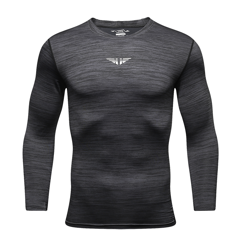 Men's Long Sleeve Fitting Exercise T Shirts - CTHOPER