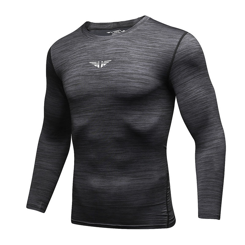 Men's Long Sleeve Fitting Exercise T Shirts - CTHOPER