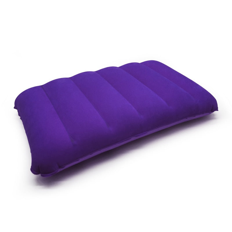 Folding Pillow Outdoor Travel Sleep Pillow Inflatable Portable Rest Pillow Multicolor