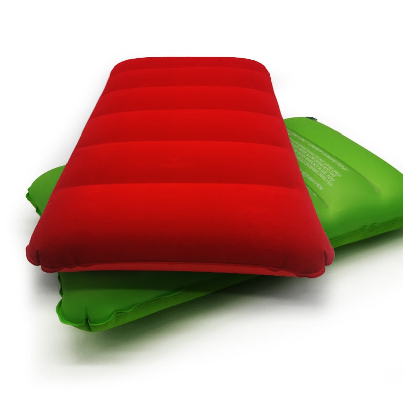 Folding Pillow Outdoor Travel Sleep Pillow Inflatable Portable Rest Pillow Multicolor