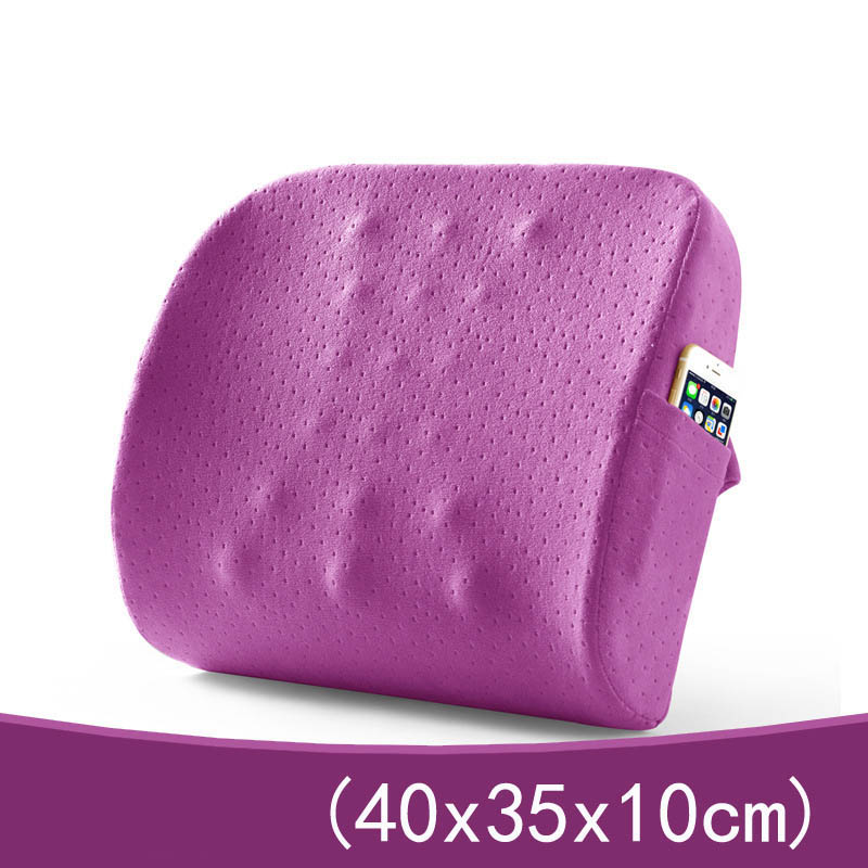Travel Car Back Cushion Coccyx Orthopedic Memory Foam Massage Seat Cushion Chair Back Pad Office Nap Therapy Callipygian Cushion