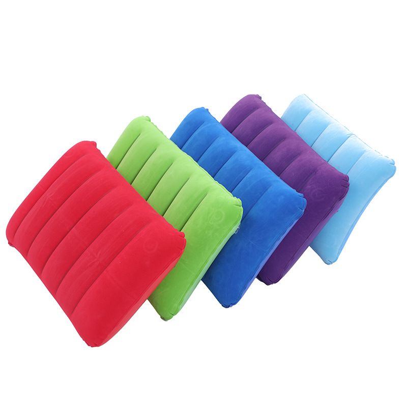 Folding Pillow Outdoor Travel Sleep Pillow Inflatable Portable Rest Pillow Multicolor