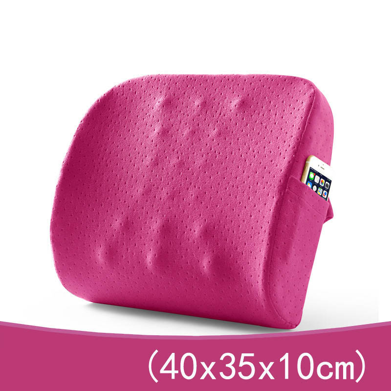Travel Car Back Cushion Coccyx Orthopedic Memory Foam Massage Seat Cushion Chair Back Pad Office Nap Therapy Callipygian Cushion
