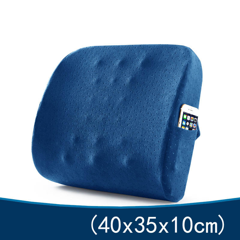 Travel Car Back Cushion Coccyx Orthopedic Memory Foam Massage Seat Cushion Chair Back Pad Office Nap Therapy Callipygian Cushion
