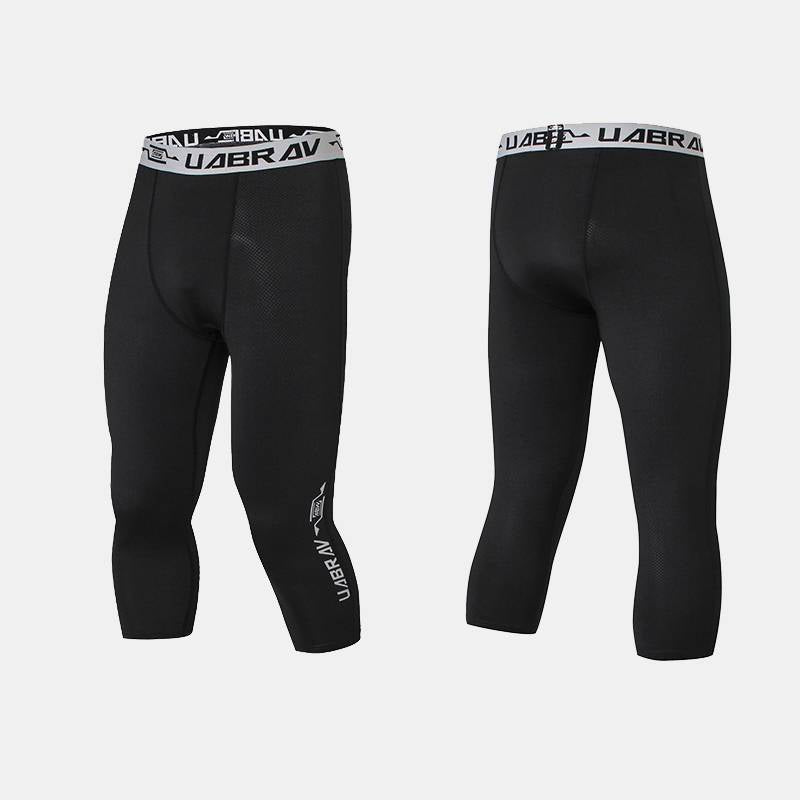Men's Pro 3/4 Compression Running Tights - CTHOPER