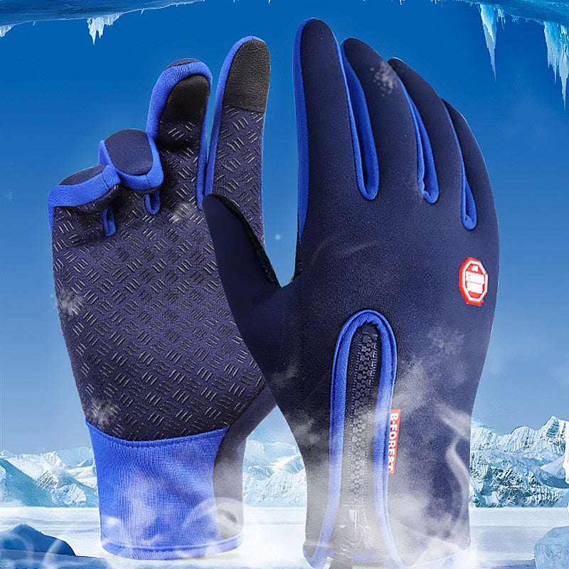 Waterproof Motorcycle Riding Winter Touch Screen Snow Windstopper Gloves - CTHOPER