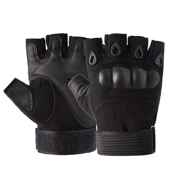 Tactical Half Finger Gloves Military Army Shooting Fingerless Gloves Paintball Airsoft Bicycle Motorcross Combat Hard Knuckle