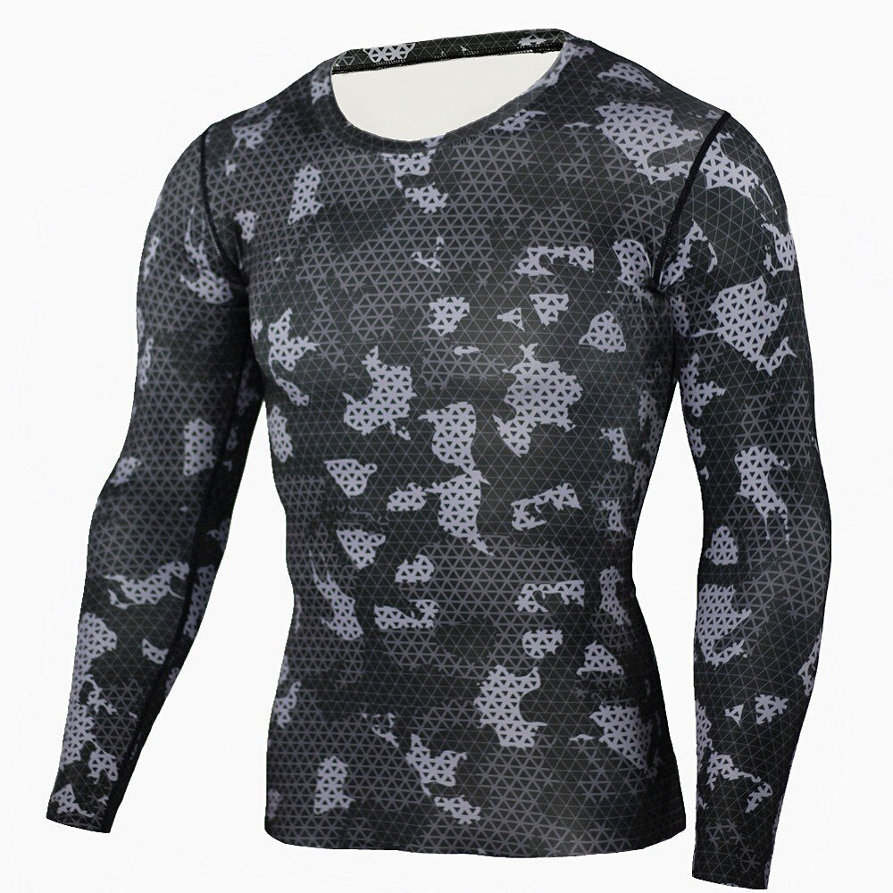 Men's Quick-drying Fitness Long Sleeve T-shirt - CTHOPER