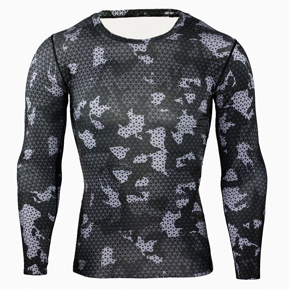 Men's Quick-drying Fitness Long Sleeve T-shirt - CTHOPER