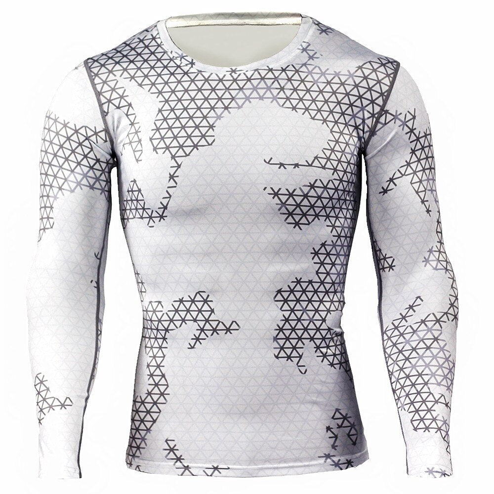 Men's Quick-drying Fitness Long Sleeve T-shirt - CTHOPER