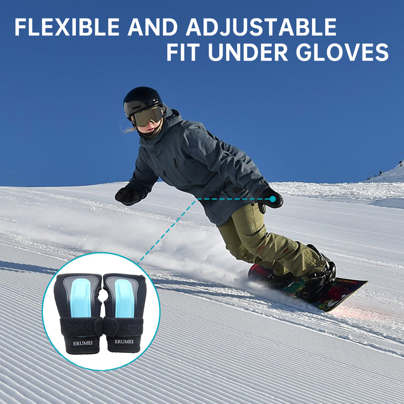 ERUMEI Wrist Guards Hand Protector for Snowboarding, Skiing, Skateboarding