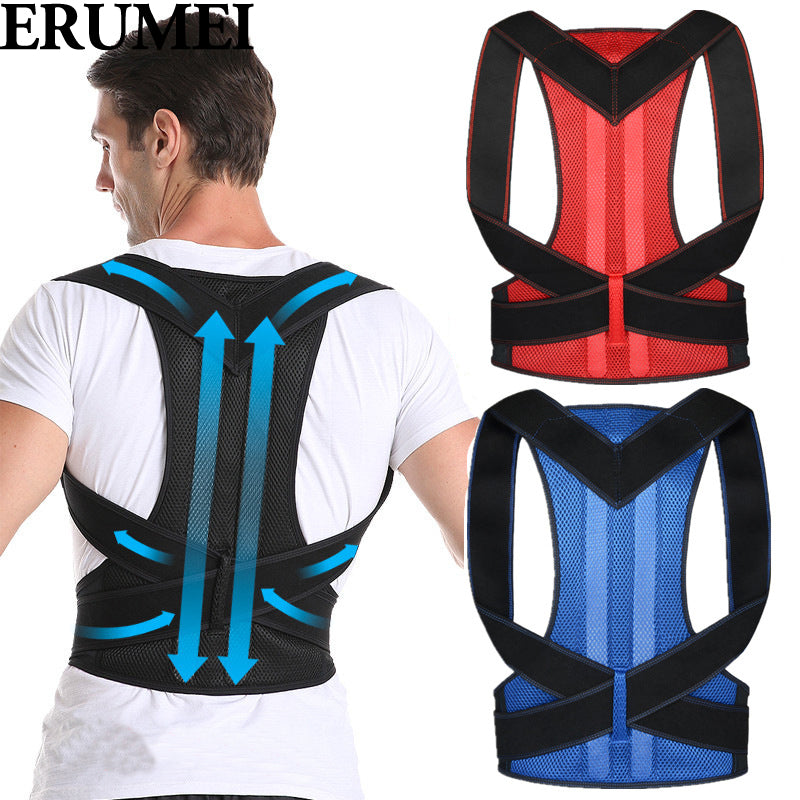 ERUMEI Shoulder Support Adjustable Back Pain Support Posture Corrector Brace Belt Medical Clavicle Corset Spine Lumbar Orthopedic Brace