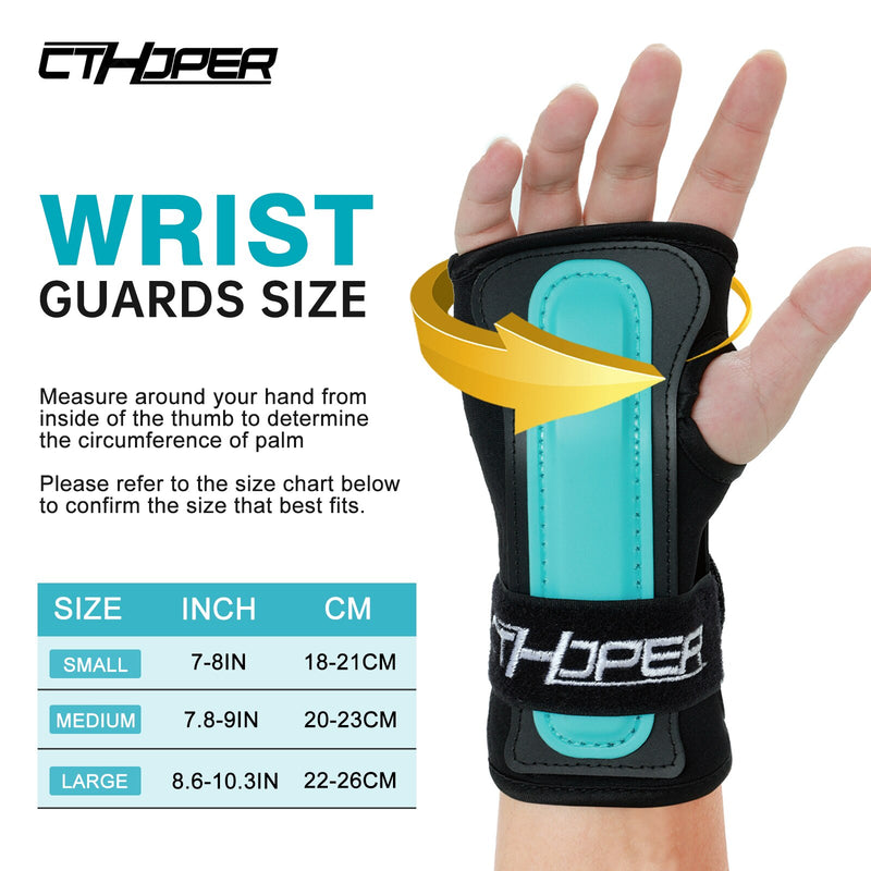 CTHOPER Wrist Guards Hand Protector for Snowboarding, Skiing, Skateboarding, Rollerblade, Adults/Kids/Youth Sports Wrist Brace