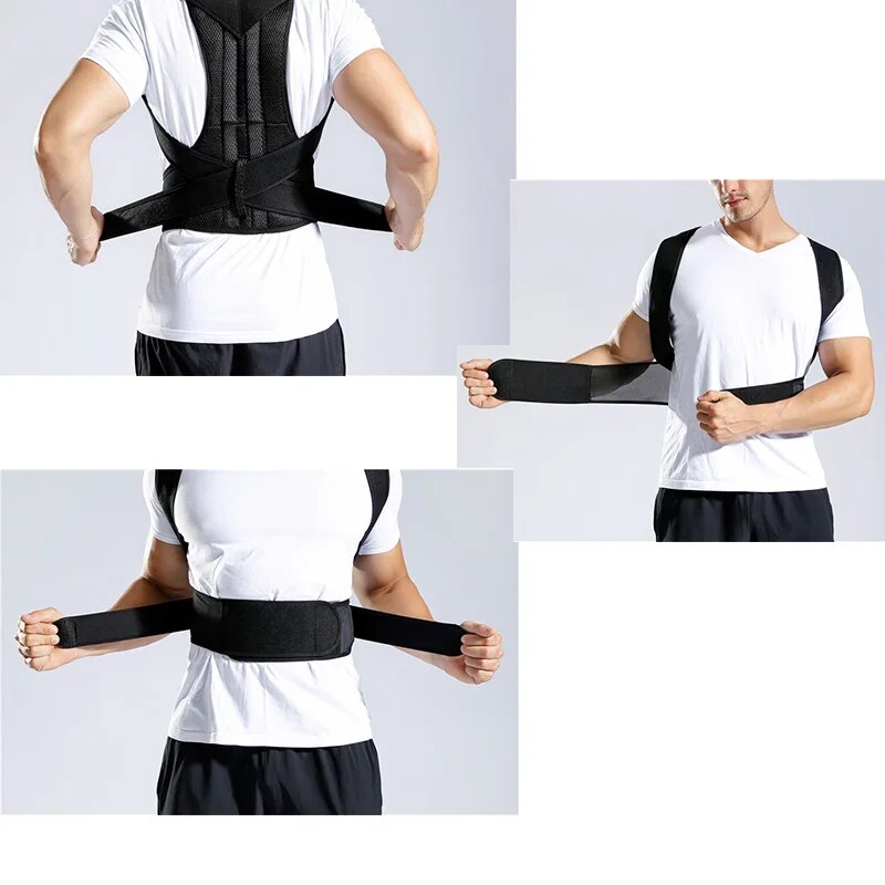 ERUMEI Shoulder Support Adjustable Back Pain Support Posture Corrector Brace Belt Medical Clavicle Corset Spine Lumbar Orthopedic Brace