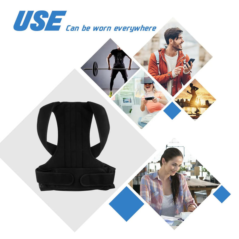 ERUMEI Shoulder Support Adjustable Back Pain Support Posture Corrector Brace Belt Medical Clavicle Corset Spine Lumbar Orthopedic Brace