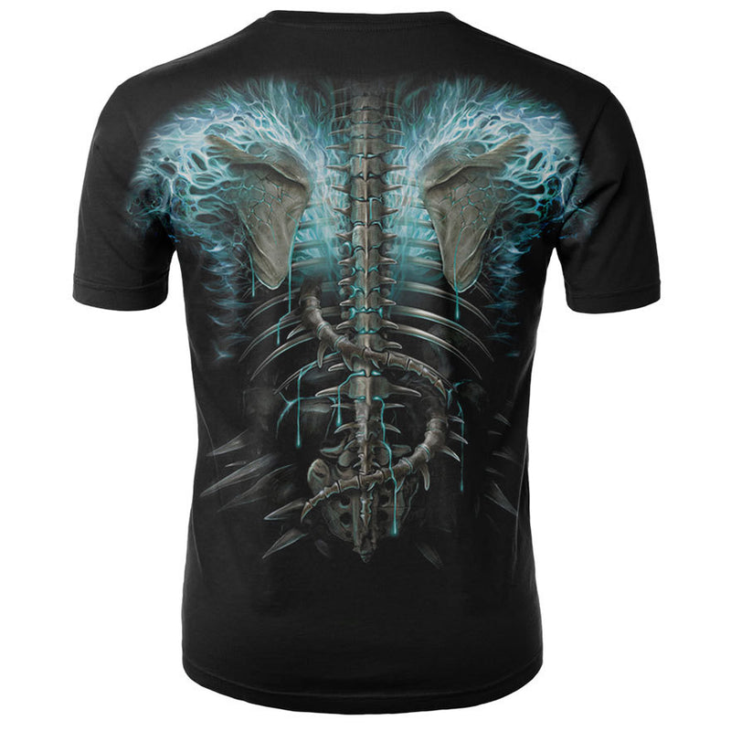 Men's Skull 3D Short Sleeve T Shirts - CTHOPER