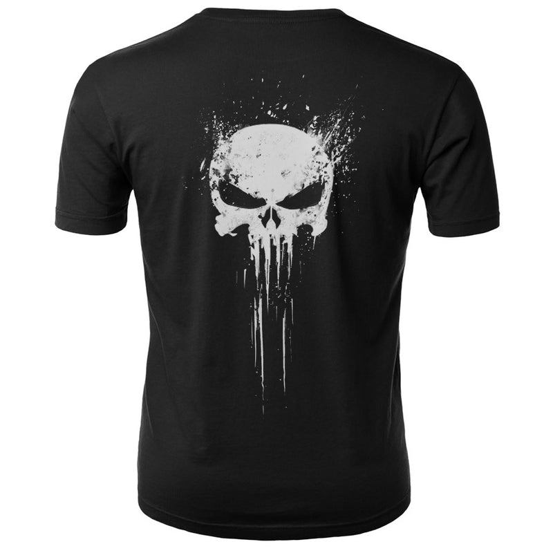 Men's 3D Skull Printed Short Sleeve T Shirts - CTHOPER