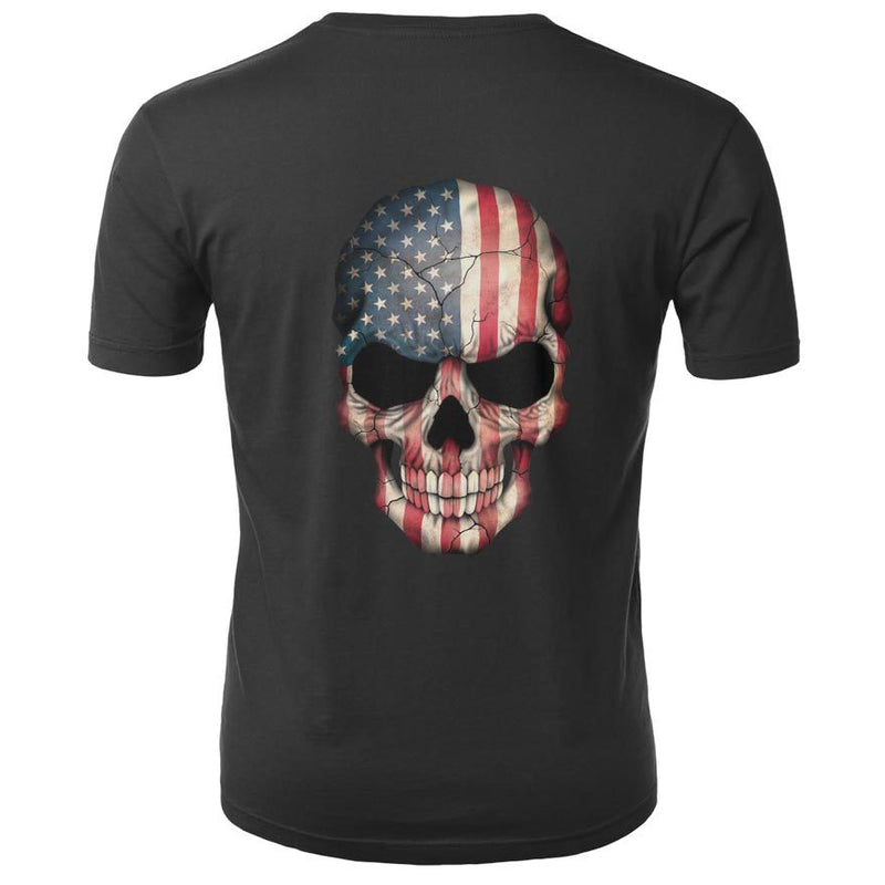 Men's Skull 3D Short Sleeve T Shirts - CTHOPER