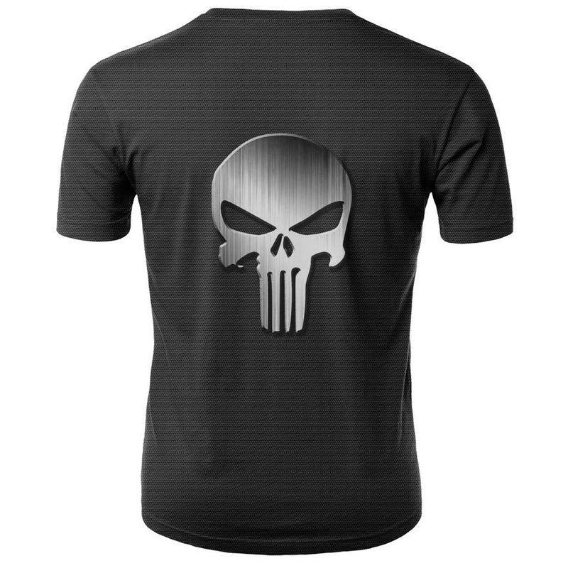 Men's 3D Skull Printed Short Sleeve T Shirts - CTHOPER