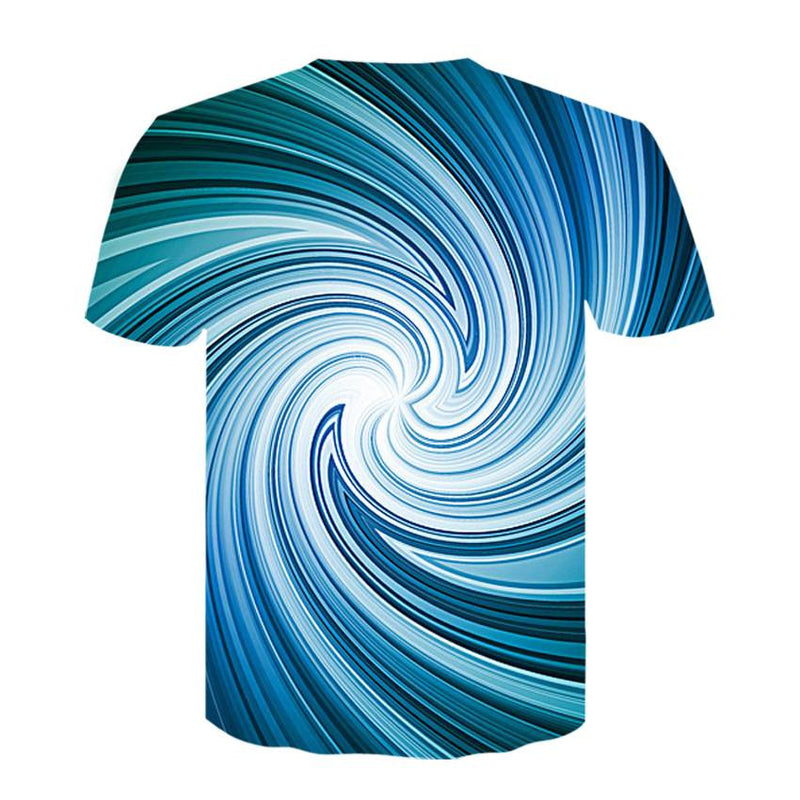 Men's 3D Vortex Short Sleeve T Shirts - CTHOPER