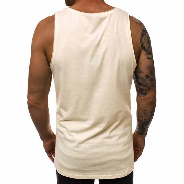 Men's Skull Print Comfortable Tank Top - CTHOPER