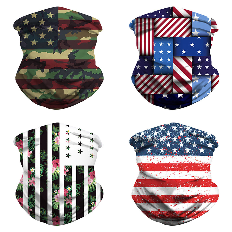 CTHOPER American Flag Gaiter/Cooling Neck Gaiter/Tube Headwear Bandana Running Cycling Motorcycle Face Mask - CTHOPER