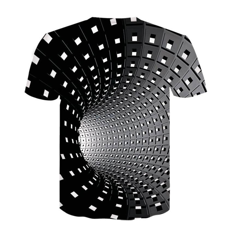 Men's 3D Vortex Short Sleeve T Shirts - CTHOPER