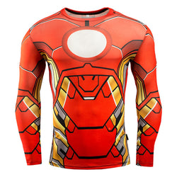 Men's 3D Printed Long Sleeve Plus Size T Shirts - CTHOPER