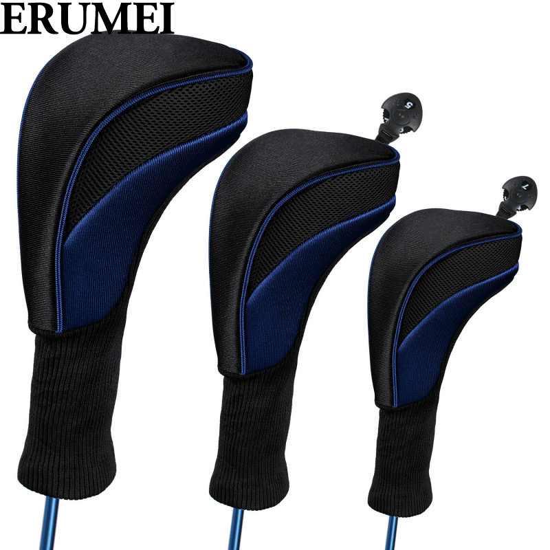 ERUMEI Golf club head cover protective cover simple and practical,1 3 5 UT Fairway Woods Headcovers for Golf Club