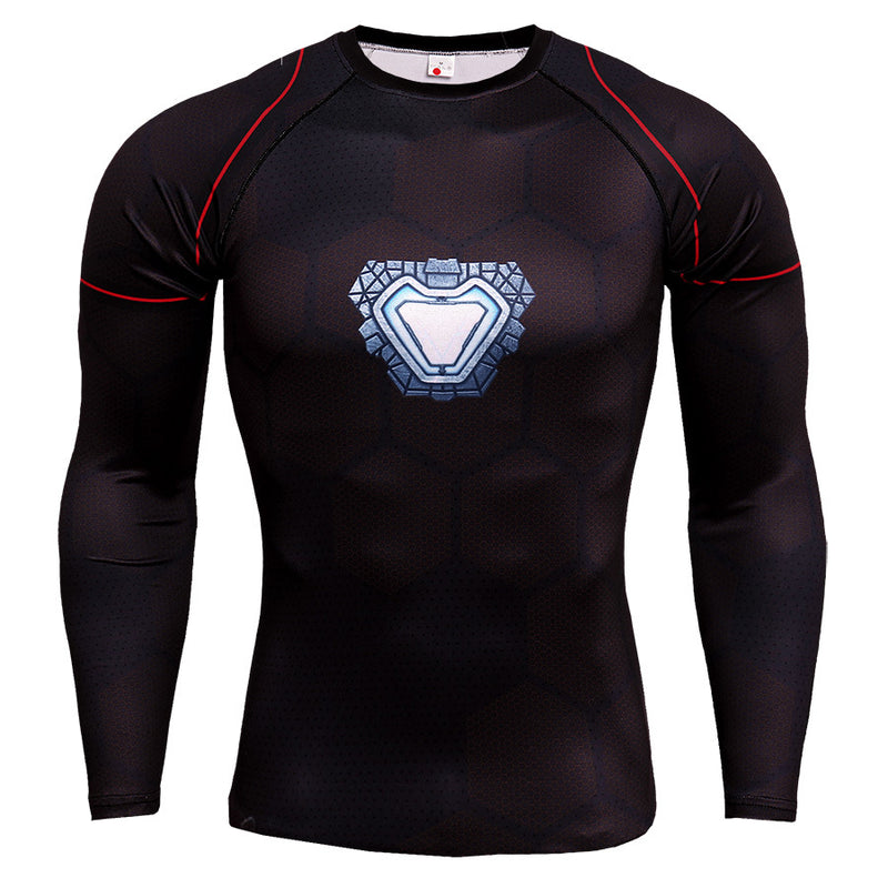 Men's 3D Printed Long Sleeve Plus Size T Shirts - CTHOPER