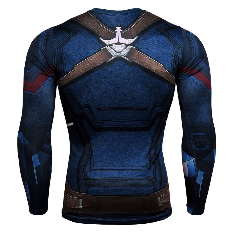 Men's 3D Printed Long Sleeve Plus Size T Shirts - CTHOPER