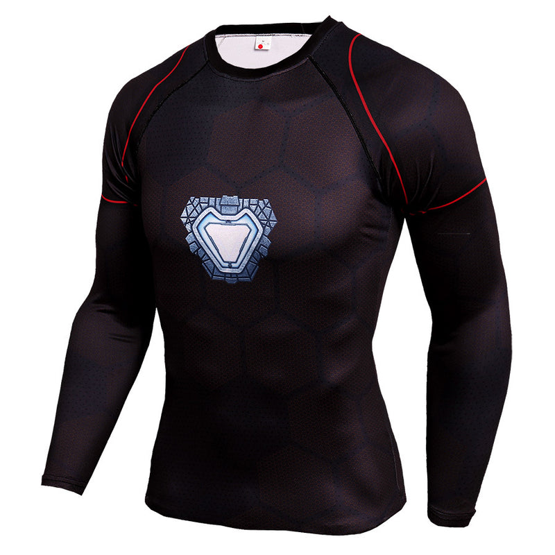 Men's 3D Printed Long Sleeve Plus Size T Shirts - CTHOPER