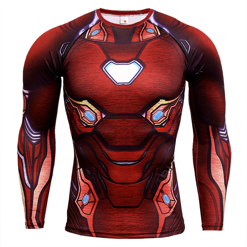 Men's 3D Printed Long Sleeve Plus Size T Shirts - CTHOPER