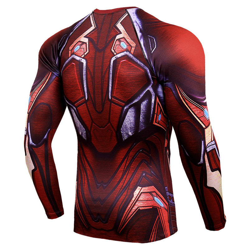 Men's 3D Printed Long Sleeve Plus Size T Shirts - CTHOPER