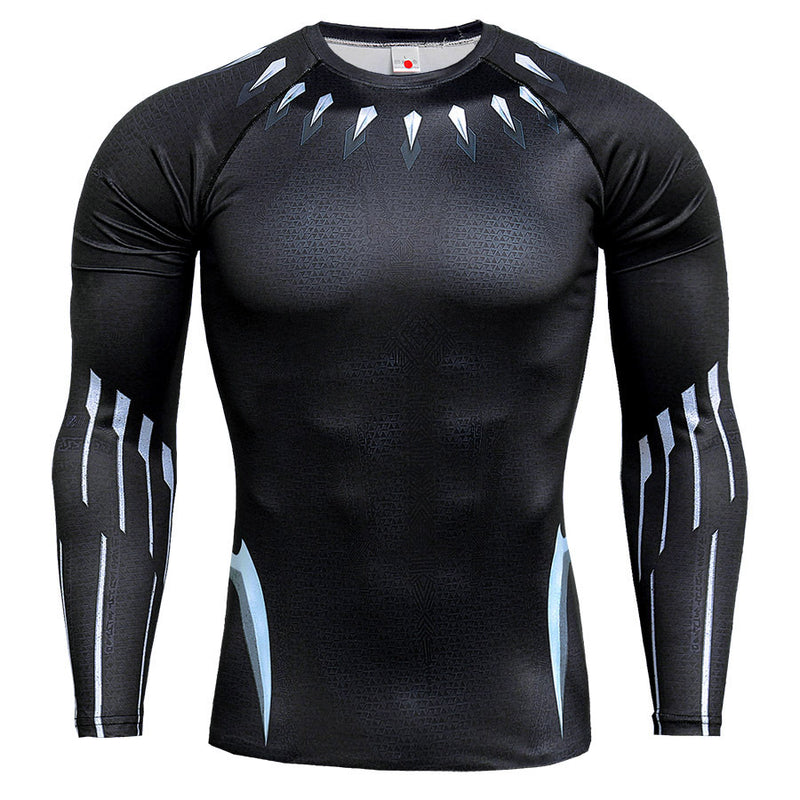 Men's 3D Printed Long Sleeve Plus Size T Shirts - CTHOPER