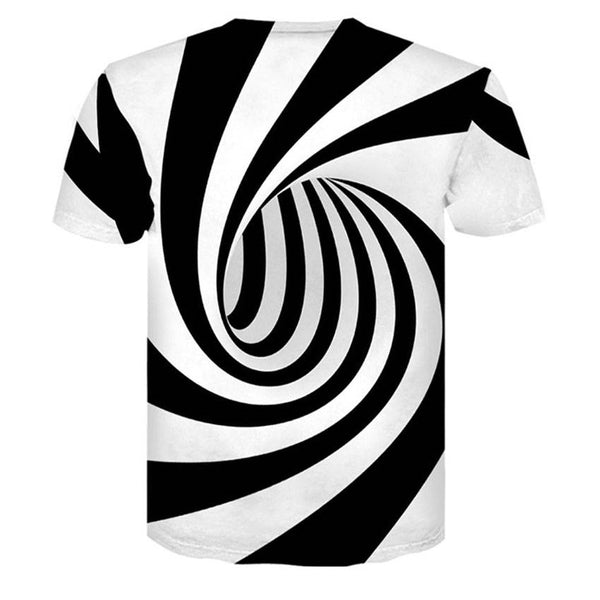 Men's 3D Vortex Short Sleeve T Shirts - CTHOPER