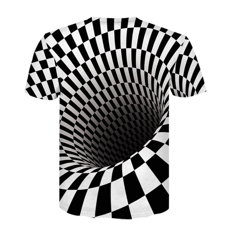 Men's 3D Vortex Short Sleeve T Shirts - CTHOPER