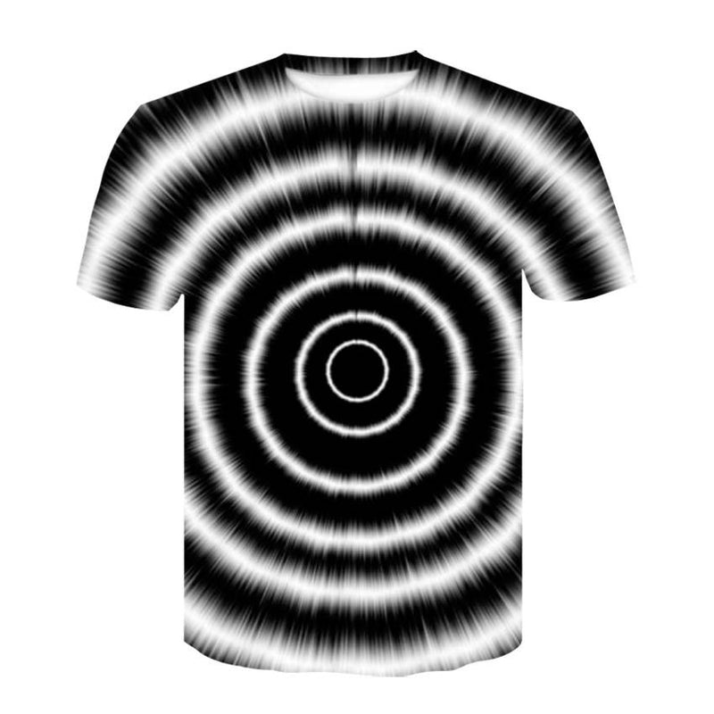 Men's 3D Vortex Short Sleeve T Shirts - CTHOPER