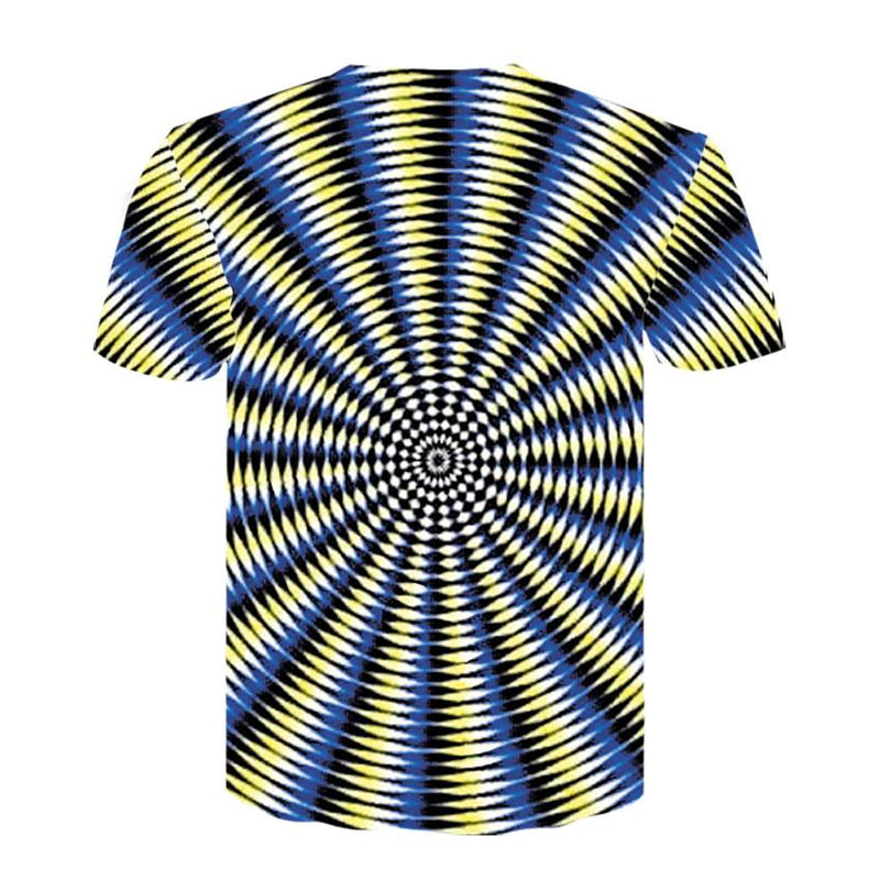 Men's 3D Vortex Short Sleeve T Shirts - CTHOPER